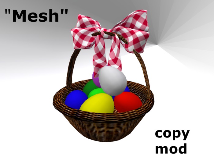 easter basket with eggs typ B