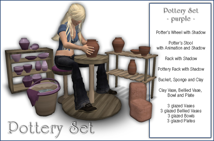 Sway's Pottery Set - purple