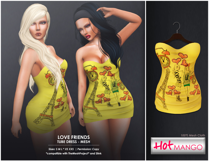 Hot Mango - Tube Dress Friends