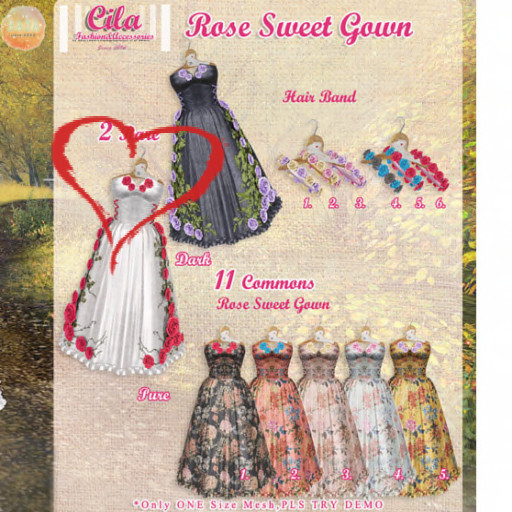 *Cila*Rose Sweet Gown Pure RARE