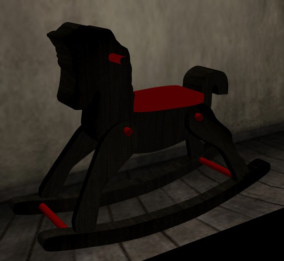 FA - Mesh Rocking Horse - Ebony Wood