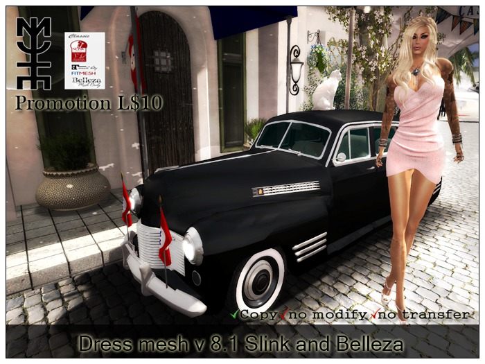 Dress mesh v 8.1 Slink and Belleza