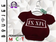 Boujee - IX.XIV Crop Tee (BRGY)