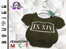 Boujee - IX.XIV Crop Tee (OLV)