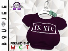 Boujee - IX.XIV Crop Tee (PLM)