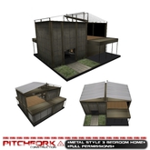 Pitchfork Metal Style 3 Bedroom Home (full permissions)