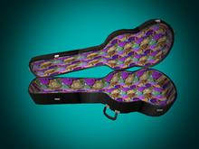 {PpP Busker Guitar Case Tipjar GreenHarlequin(WEAR or REZ)