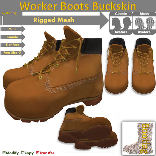 WorkerBoots Buckskin DEMO