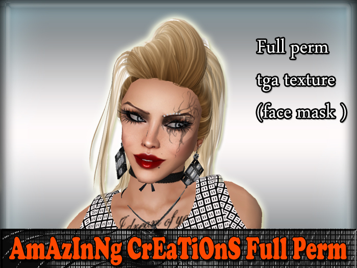 AmAzINg CrEaTiOnS face tattoo tga texture 25