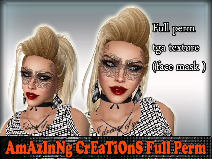 AmAzINg CrEaTiOnS face tattoo tga texture 30