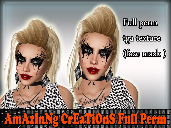 AmAzINg CrEaTiOnS   face tattoo tga texture 43
