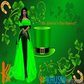 Promo Offer - 99L$ only! KE St. Patric Medieval Gown Dress with Shawl