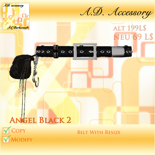 Belt Black Angel 2