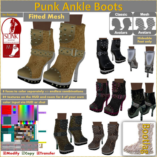 Punk Ankle Boots - demo