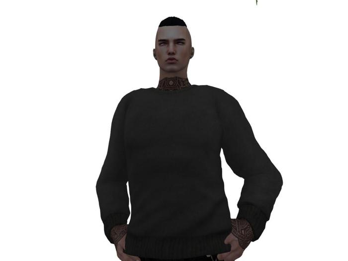 Charcoal Gray Sweater Boxed (Rigged Mesh)