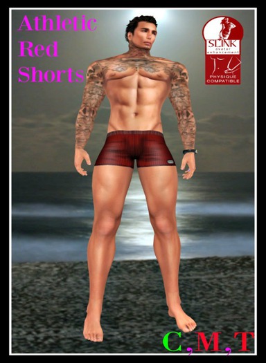 (LL) Athletic Red Shorts (Slink) Boxed
