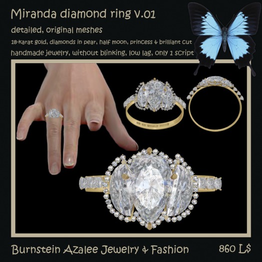 Miranda diamond ring v01