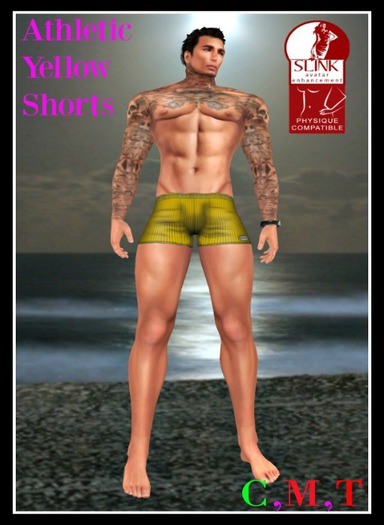 (LL) Athletic Yellow Shorts (Slink) Boxed