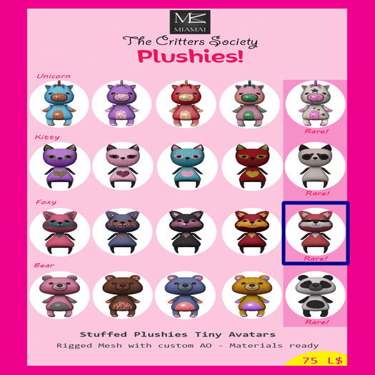 Miamai_TCS_Plushies! Foxy Bandit RARE 2