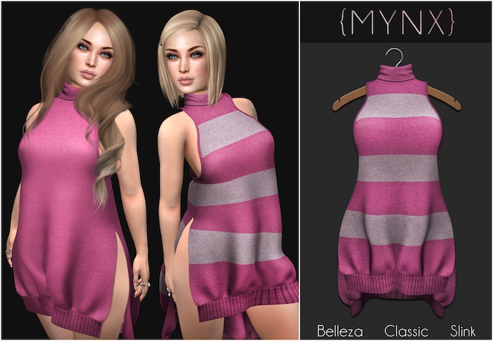 {MYNX} Side Split Dress - Pink