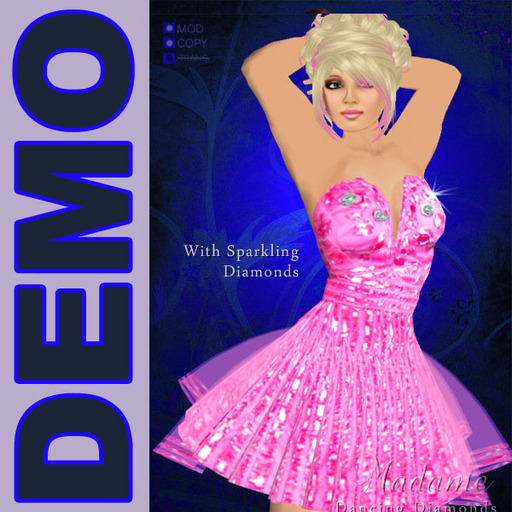Madame Haute Couture - Dancing Diamonds, short cocktail dress, DEMO
