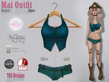 Mai Outfit Denim Aqua