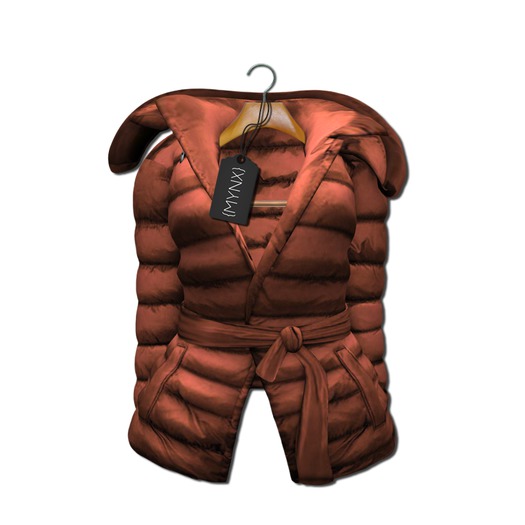 {MYNX} Puffy Tie Jacket - Sienna