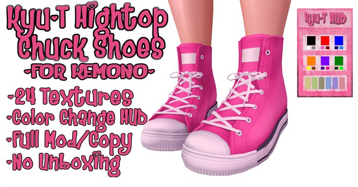  Kyu~T Hightop Chuck Shoes for Kemono 