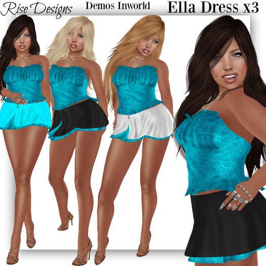 Ella x3 Dress Pack TEAL