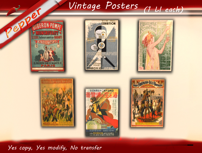 ~Pepper~Vintage Posters
