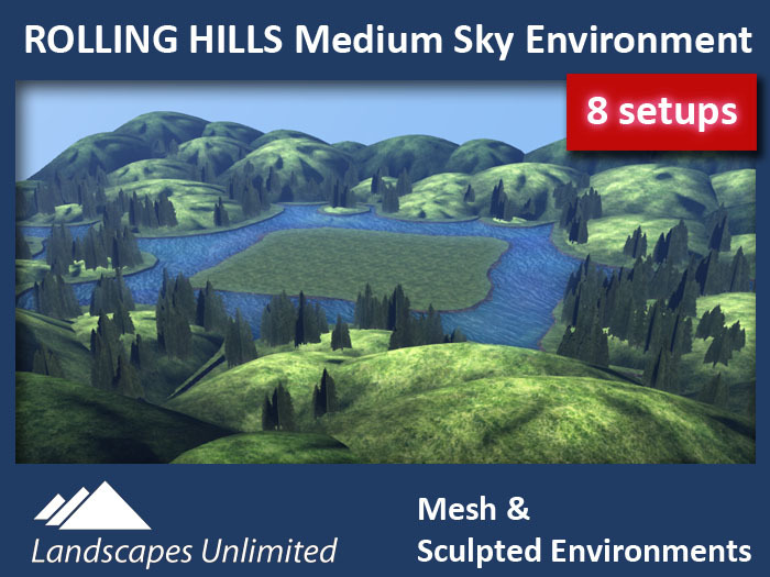 ROLLING HILLS GOLD Medium Skybox Environment 5.2