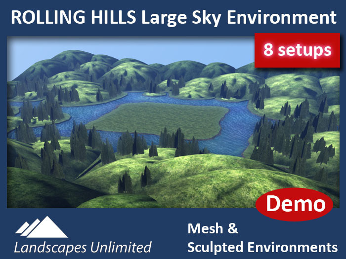 [DEMO] ROLLING HILLS GOLD Large Skybox Environment 5.2
