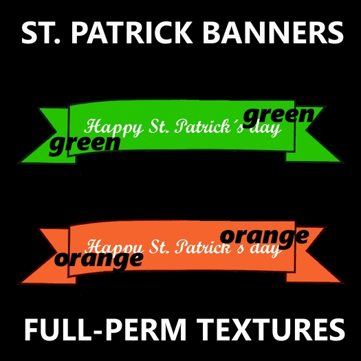 St. Patrick banners - textures