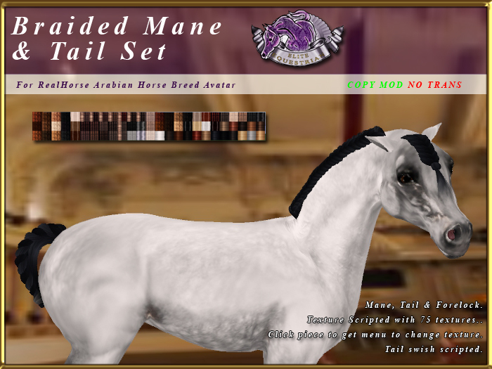 *E* RealHorse Braided Mane & Tail Set [BOXED] RHAB