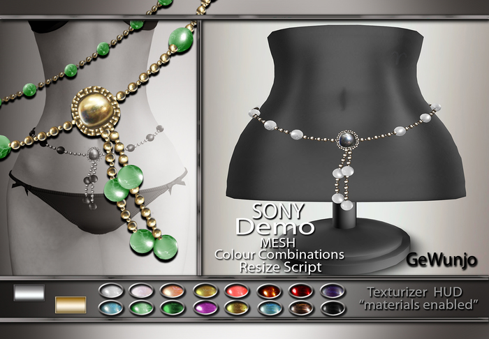 GeWunjo : SONY belly chain DEMO