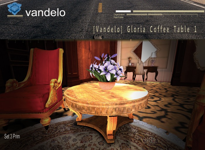 [Vandelo]live room gold art  table