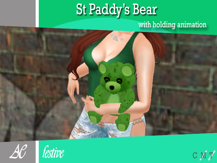 *AE* Festive St Paddy's bear