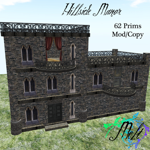 {Melt} Hillside Manor 62 Prims BOX