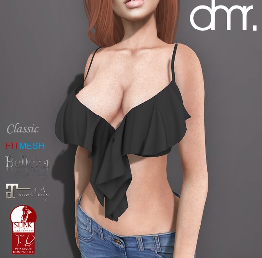 [DR] Mini Top lace Black BCa::Mesh::