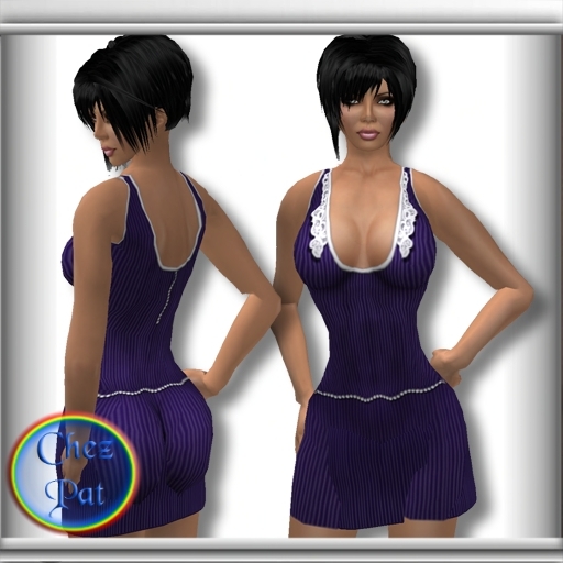 Pinstriped Sundress Blue