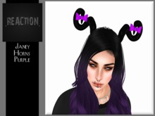 .REACTION. Janey's Horns PURPLE