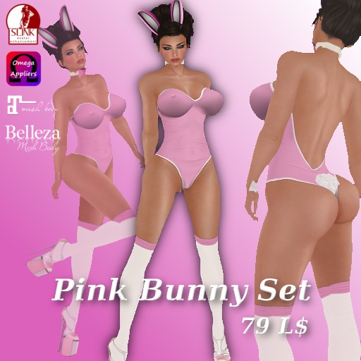 Pink Bunny Set W-Appliers