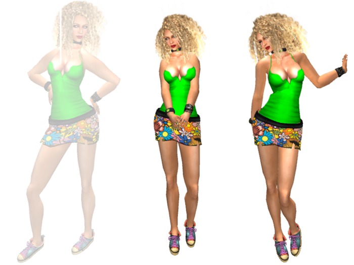 Mini Skirt & Top Flowered BOXED