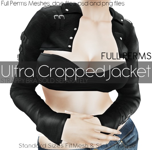 Full Perms Ultra Cropped Jacket - Dae, PSD, Maps, FBXs
