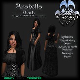 [FPI] Arabella Black - Complete Medieval Outfit with Jewelry & Shoes