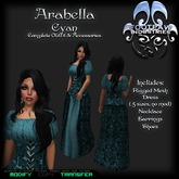 [FPI] Arabella Cyan - Complete Medieval Outfit with Jewelry & Shoes