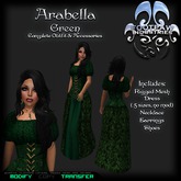 [FPI] Arabella Green - Complete Medieval Outfit with Jewelry & Shoes