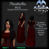 [FPI] Arabella Red - Complete Medieval Outfit with Jewelry & Shoes
