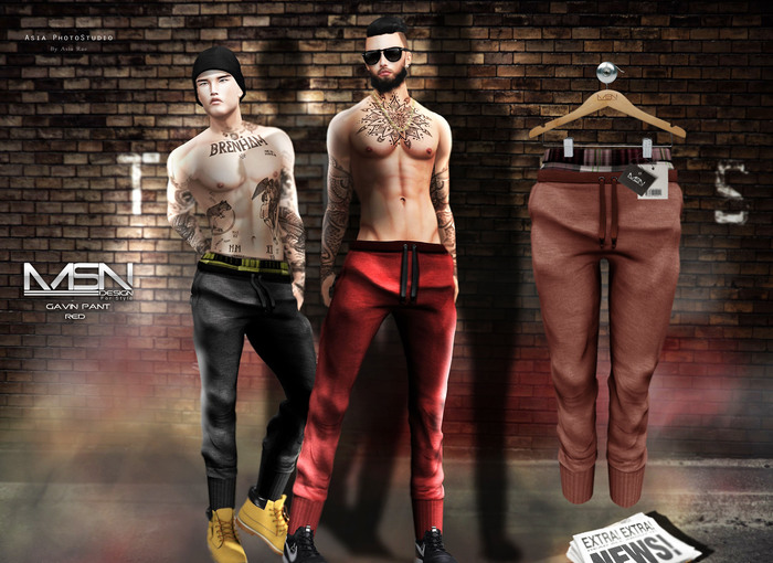 DISCOUNT %67 [MSN Design] Gavin Pant [RED]