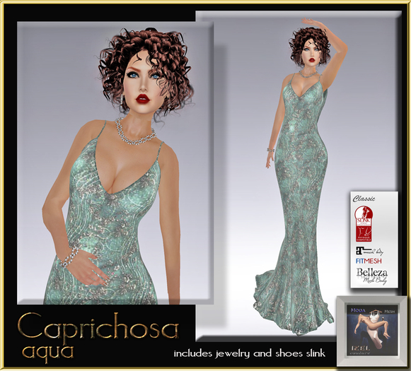 IzelCouture  Caprichosa aqua